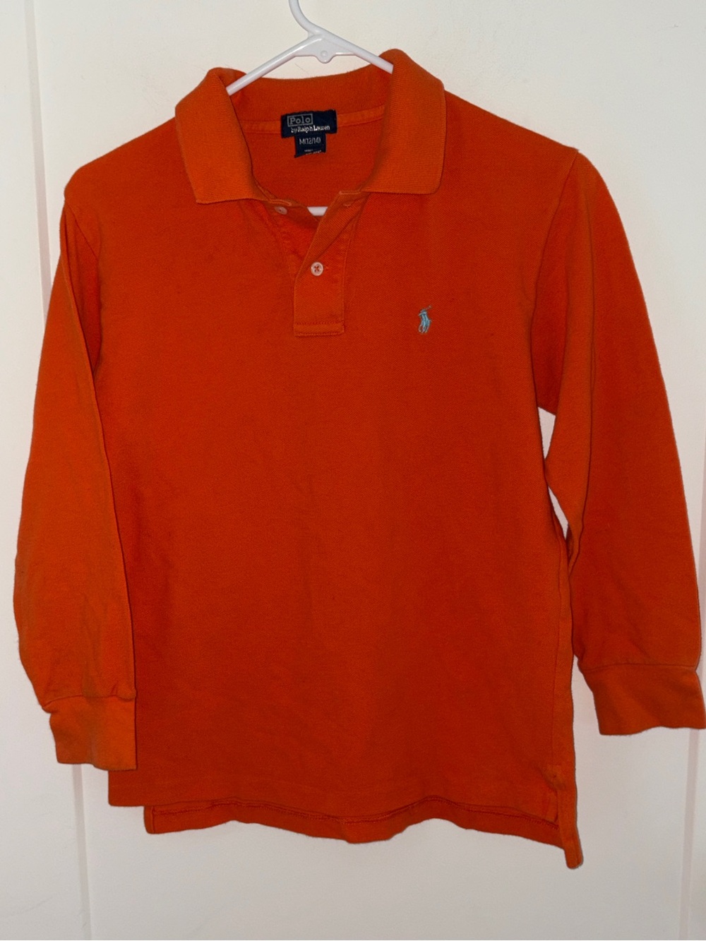 Polo Ralph Lauren long sleeve polo shirt boy's M 12/14 EUC